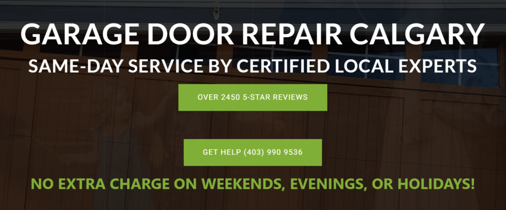 garage door repairs in Calgary