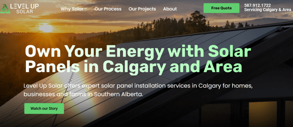 solar installations in Calgary