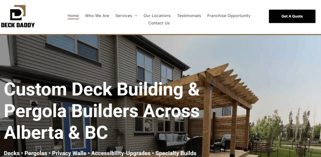 deck builders in Calgary