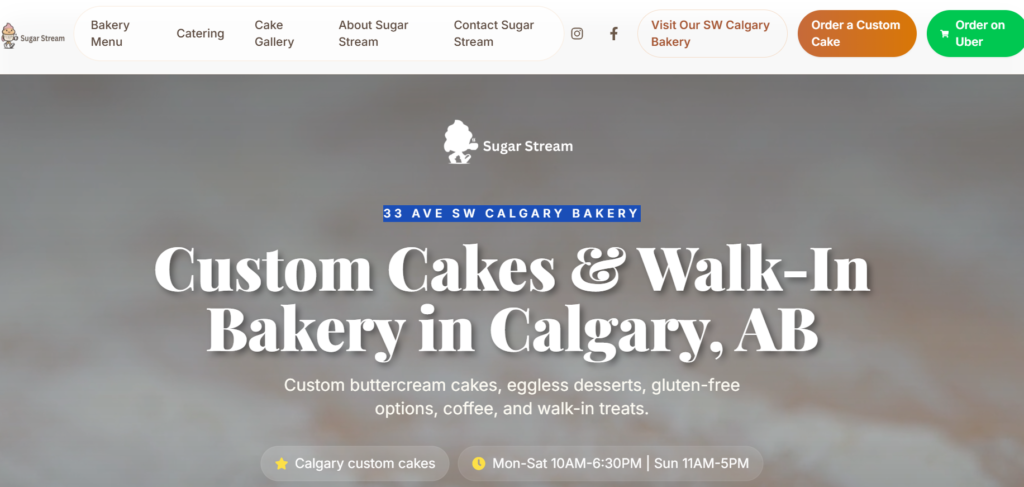 cake shops in Calgary